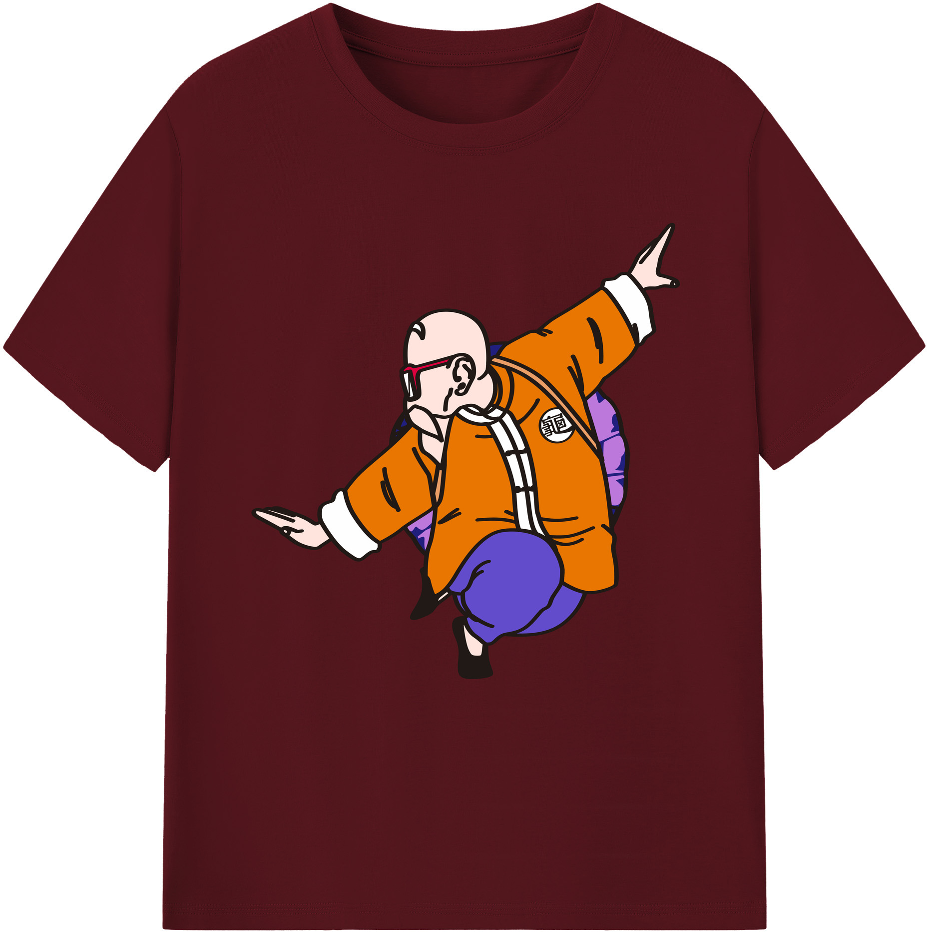（画像用） ドラゴンボール 亀仙人（かめせんにん） DRAGON BALL Master Roshi Kame Sennin 綿100％半袖Tシャツ（フロントプリント）